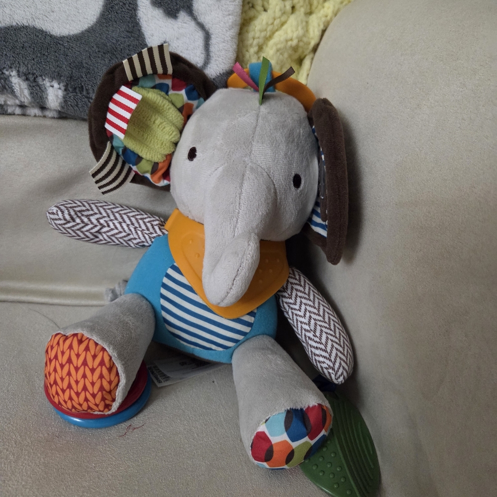 Colorful Elephant Sensory Toy - NEW Without Tags